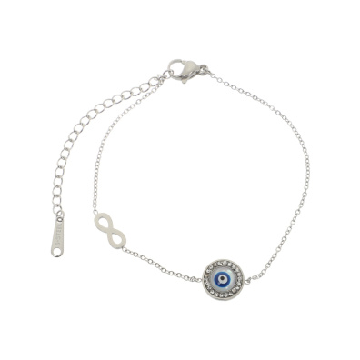 Βραχιόλι AQE-9817-5 - Ασημί