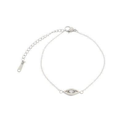 Βραχιόλι AQE-9808-5 - Ασημί