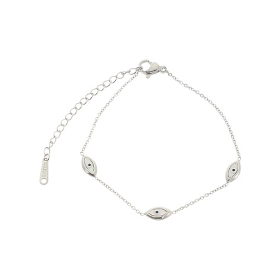 Βραχιόλι AQE-9822-5 - Ασημί