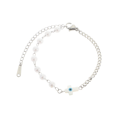 Βραχιόλι AQE-9821-5 - Ασημί