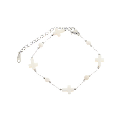 Βραχιόλι AQE-9818-5 - Ασημί