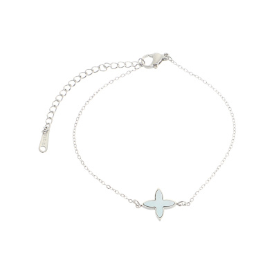 Βραχιόλι AQE-9803-5 - Ασημί