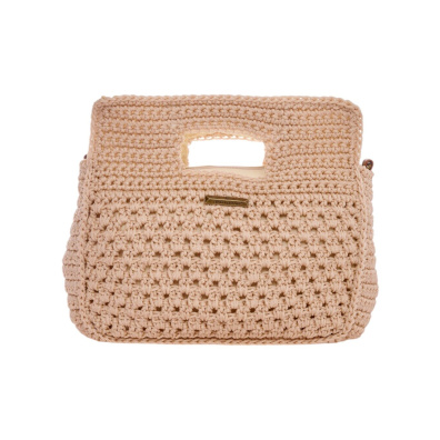 Ψάθινη Τσάντα χειρός CN2419 Μπέζ