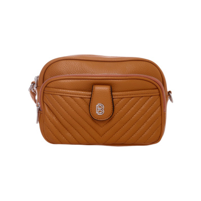 Τσάντα χιαστί Bag To Bag ZL-2911 Κάμελ/Καφέ