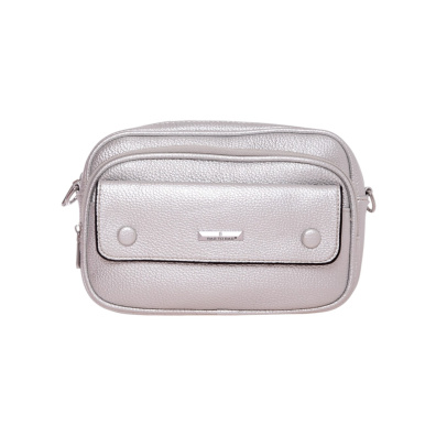 Τσάντα χιαστί ZL-2910 - Ασημί