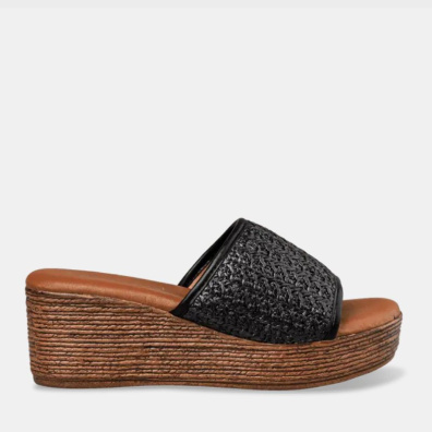 Mules Πλατφόρμες Envie Shoes v14-21018-34 Μαύρο