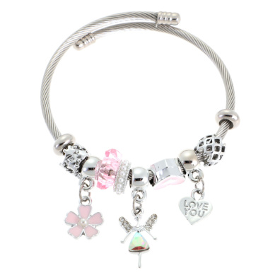 Βραχιόλι άγγελος QW-8108-15 - Ρόζ