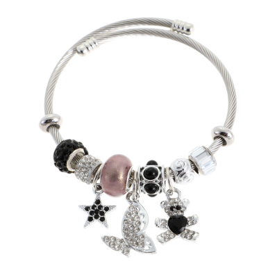 Βραχιόλι πεταλούδα QW-8109-15 - Μαύρο