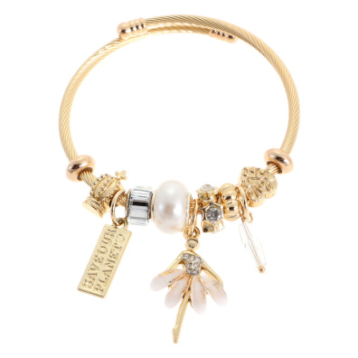 Βραχιόλι μπαλαρίνα QW-8110-15 - Ασπρο