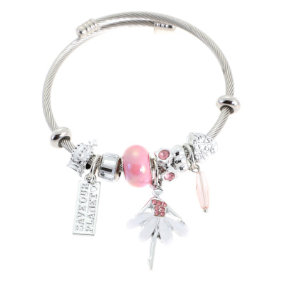 Βραχιόλι μπαλαρίνα QW-8110-15 - Ρόζ