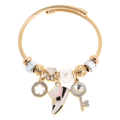 Βραχιόλι παπουτσάκι QW-8112-15 - Ασπρο