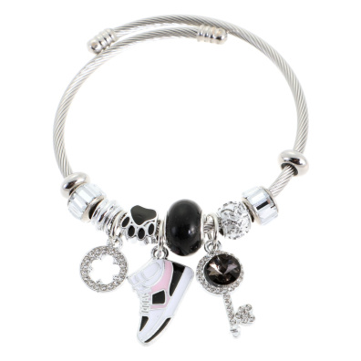 Βραχιόλι παπουτσάκι QW-8112-15 - Μαύρο