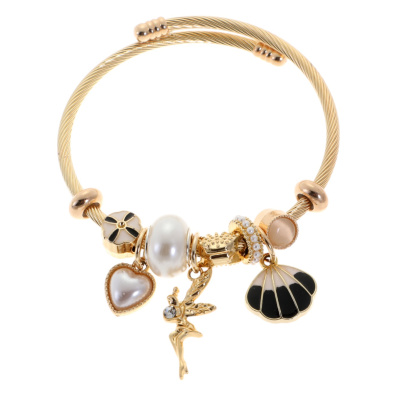 Βραχιόλι με νεράϊδα QW-8118-15 - Ασπρο