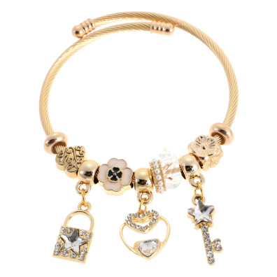 Βραχιόλι με κλειδί QW-8122-15 - Ασπρο