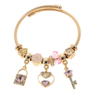 Βραχιόλι με κλειδί QW-8122-15 - Χρυσό