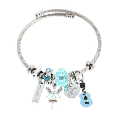 Βραχιόλι με κιθάρα QW-8124-15 - Γαλάζιο