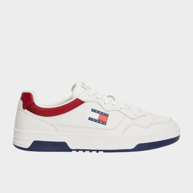 Sneaker Tommy Hilfiger EM0EM01443_0G1 Λευκό - Κόκκινο