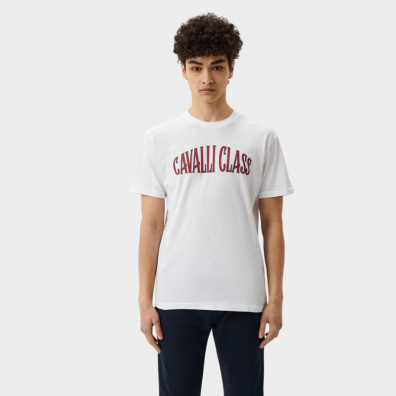T-Shirt Cavalli Class QXT60B-JD060-00053 Λευκό