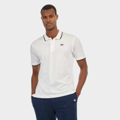 T-Shirt La Martina BPMP04PK031_CC5EA00_BIANCO0000 Λευκό