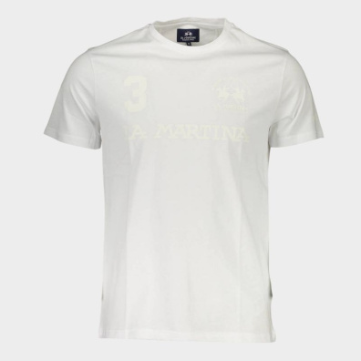 T-shirt La Martina XMR309-00001 Λευκό