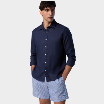 Πουκάμισο North Sails 664368000_BL0802 Μπλε