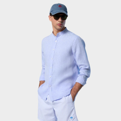 Πουκάμισο North Sails 664369000_AZ0757 Γαλάζιο