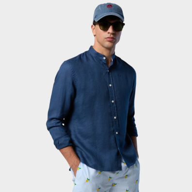 Πουκάμισο North Sails 664369000_BL0787 Μπλε