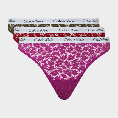 Σετ Εσώρουχα Calvin Klein 000QD3925E-6VY Λαδί/Μωβ/Κόκκινο