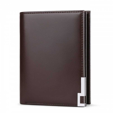 Δερμάτινο Ανδρικό πορτοφόλι William Polo 218 coffee