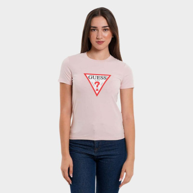 T-Shirt Guess Jeans W4YI04J1314_G682 Ροζ