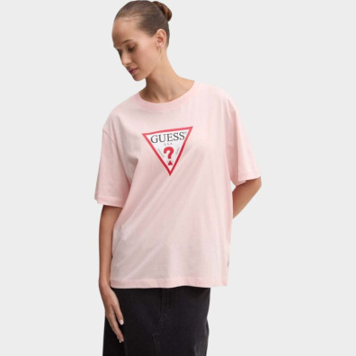 T-Shirt Guess Jeans W4YI76K8HM0_G682 Ροζ