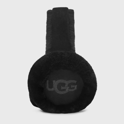 Μάλλινα Αυτάκια Ugg Sheepskin Embroidery Earmuff 20955-BLK Μαύρο