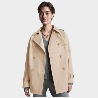 Παλτό Tommy Hilfiger WW0WW38943_ACI Μπεζ