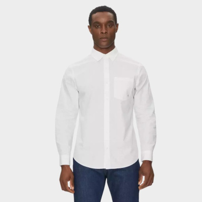 Πουκάμισο Calvin Klein LV040QM160-YAA Λευκό