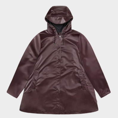 Τζακετ Rains A-Line W 18050-129 Μπορντό