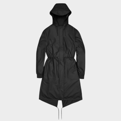 Τζακετ Rains String W Parka 18550-01 Μαύρο