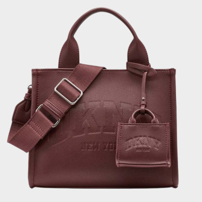Τσάντα Χειρός DKNY Hadlee Medium Tote R53AAR57-00Q5 Μπορντό
