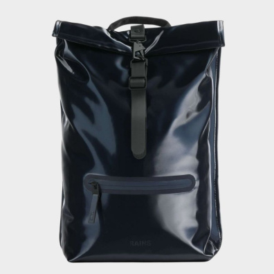 Σακίδιο Πλάτης Rains Rolltop Rucksack 13320-130 Μεταλλικό Μπλε
