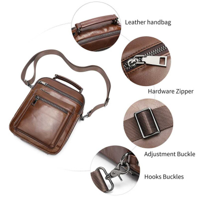 Ανδρική Δερματίνη Τσάντα Ώμου Cardinal 6156 καφέ