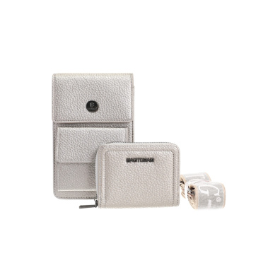 Πορτοφόλι-τσαντακι χιαστι BY-88815 - Ασημί