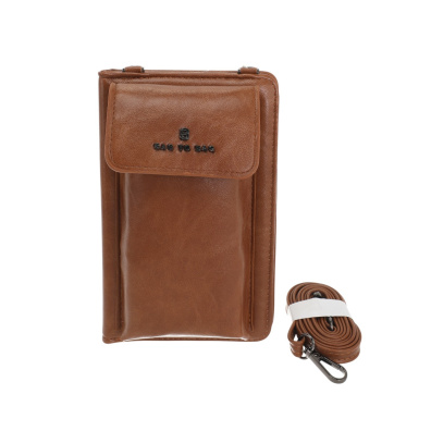 Πορτοφόλι-τσαντακι χιαστι BY-88860 - Κάμελ