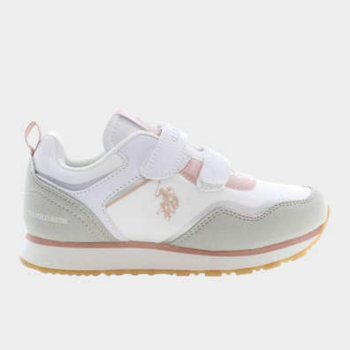 Sneakers U.S. Polo NOBIK009K3NH1_BIANCO_WHI-PIN01 Λευκό