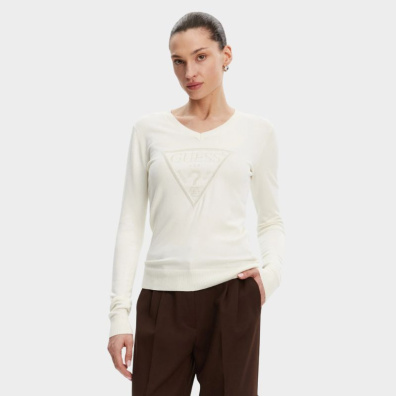 T-Shirt Guess Jeans W5GR19Z2NQ2_BIG012 Λευκό