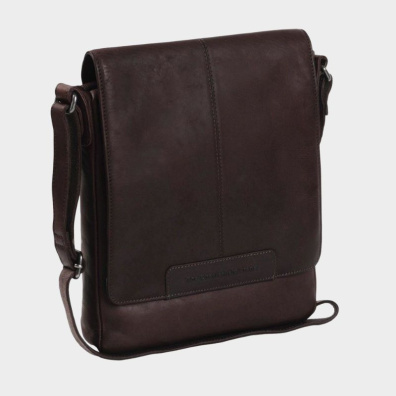 Δερμάτινη Τσάντα Χιαστί Chestrefield C48.062101 Καφέ