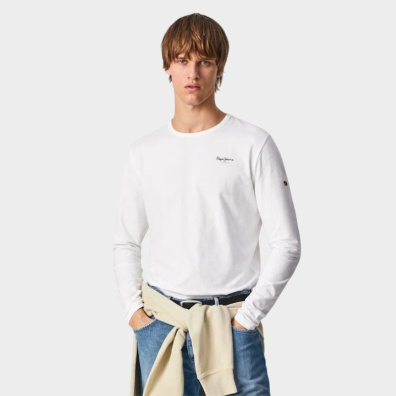 Μπλούζα Pepe Jeans PM508211-800 Λευκό