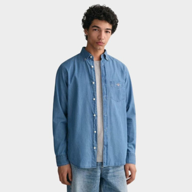 Πουκάμισο Gant 3000400-980 Μπλε