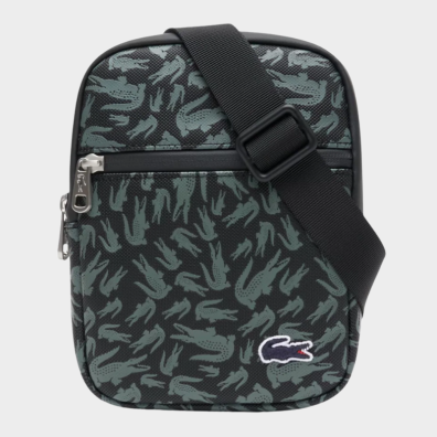 Τσάντα Χιαστί Lacoste 3NH5087TX LGR69 Camo Croc Μαύρο
