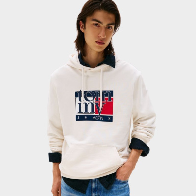 Φούτερ Tommy Hilfiger DM0DM22092-YBH Λευκό