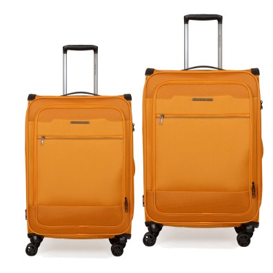 Βαλίτσες Υφασμάτινες σετ Newcom μεσαία μεγάλη N1510 Orange