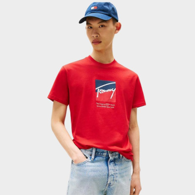T-shirt Tommy Hilfiger DM0DM21940-XLE Κόκκινο